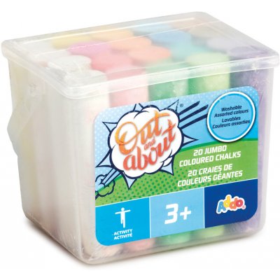 Addo Velké chodníkové křídy v kyblíku 20ks – Zboží Dáma