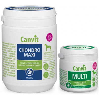 Canvit Chondro Maxi pro psy 500 g + Canvit Multi 100 g