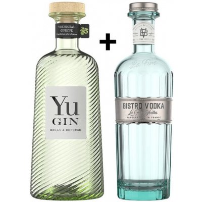 Yu Gin 43% & Bistro vodka 40% 2 x 0,7 l (set) – Zboží Dáma Yu Gin 43% & Bistro vodka 40% 2 x 0,7 l (set) – Zboží Dáma