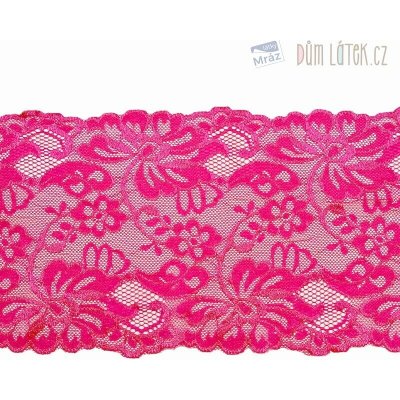 Elastická krajka růžová, 150 mm – Zboží Mobilmania