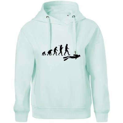 Evoluce potápění Oversized mikina dámská Moon kratší + širší Frost – Zboží Dáma