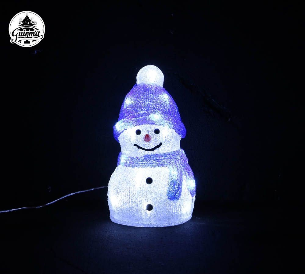 Guirma Svítící sněhulák 20 LED 15x15x25 cm | Srovnanicen.cz