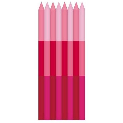 Albi Svíčky dortové růžové pruhy – Zboží Mobilmania