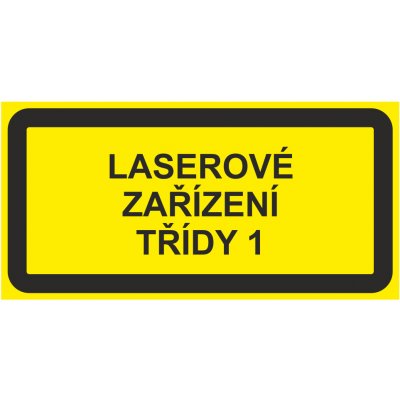 Laserové zařízení třídy 1 samolepící vinylová fólie 26 x 52 mm – Zboží Dáma