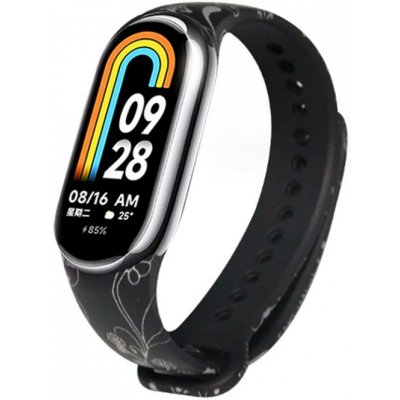 Xiaomi Stříbrné květiny - Mi Smart Band 8/9/10 náhradní náramek MBSCZ-8STK – Hledejceny.cz