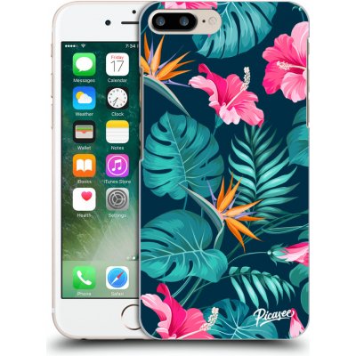 Pouzdro Picasee silikonové Apple iPhone 7 Plus - Pink Monstera čiré – Sleviste.cz