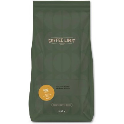 Coffee Limit Peru Cajamara zrnková 1 kg – Hledejceny.cz