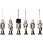 Bloomingville Dřevěné vánoční ozdoby louskaček Nikita Ornament Gold | zlatá – Hledejceny.cz