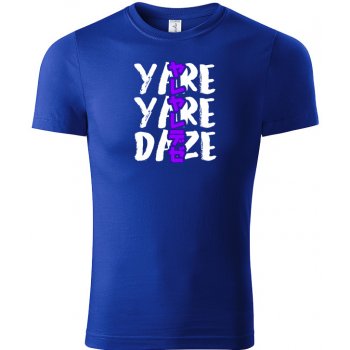 JoJo's Bizarre Adventure tričko Yare Yare Daze modré