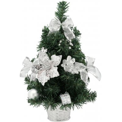 Pro-Tech shop Dekorativní vánoční stromeček 40cm stříbrný 69623 – Hledejceny.cz