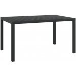 OMAXI 503965 Zahradní stůl černý 150x90x74 cm hliník a WPC – Hledejceny.cz