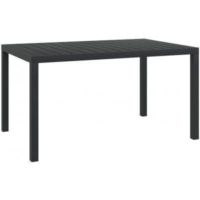 OMAXI 503965 Zahradní stůl černý 150x90x74 cm hliník a WPC – Hledejceny.cz