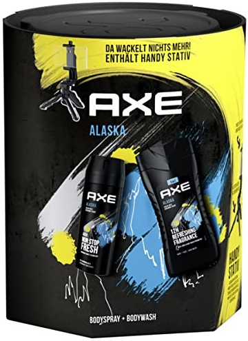 Axe Alaska deospray 150 ml + sprchový gel 250 ml + Selfie stativ dárková sada