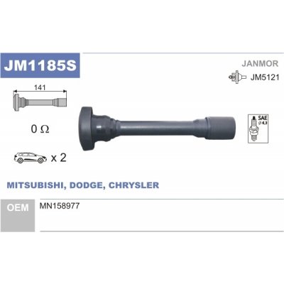 JANMOR Zástrčka, zapalovací cívka JM1185S – Hledejceny.cz