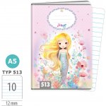 Argus Sešit A5 TYP 513 Mermaid – Zboží Dáma