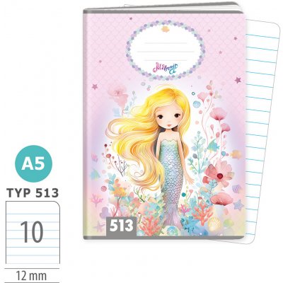 Argus Sešit A5 TYP 513 Mermaid – Zboží Dáma