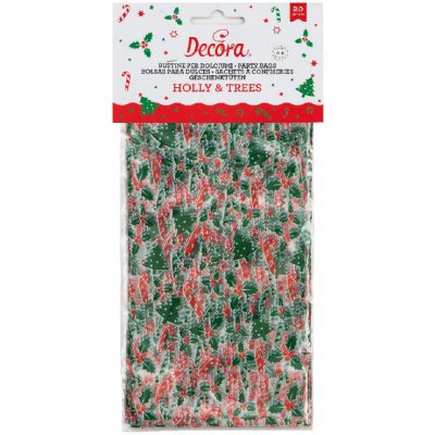 Decora Decora Mikulášské kapsy na sladkosti - Holly and Trees 20 ks – Zboží Dáma
