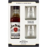 Jim Beam 40% 0,7 l (dárkové balení 2 sklenice) – Hledejceny.cz