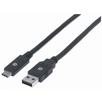 Manhattan 354974 USB, USB 3.2 Gen 1, USB-A Male na USB-C Male, 5 Gbps, 2m, černý