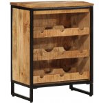 vidaXL Stojan na víno na 9 lahví 55 x 33 x 70 cm masivní mangovník – Zbozi.Blesk.cz