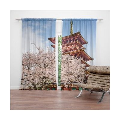 Sablio Závěs Čínská věžička: 2ks 140x250cm – Hledejceny.cz