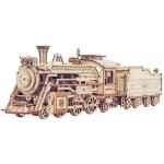 Robotime 3D dřevěné puzzle Parní lokomotiva Prime Steam Express 1:80 308 ks – Zboží Dáma