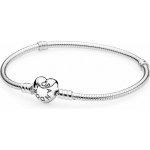 PANDORA náramek Moments stříbrný se zapínáním ve tvaru srdce 18 590719-18 – Hledejceny.cz