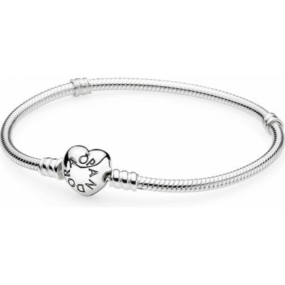 PANDORA náramek Moments stříbrný se zapínáním ve tvaru srdce 18 590719-18 – Hledejceny.cz