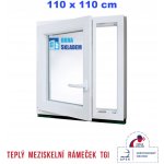 ERKADO 110x110 cm bílé otevíravé i sklopné levé – Sleviste.cz