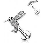 Šperky4U piercing do brady kolibřík LB1105ST-1206 – Zboží Dáma