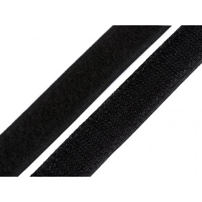 Suchý zip háček + plyš šíře 20 mm PES, střední, 2 černá – Hledejceny.cz