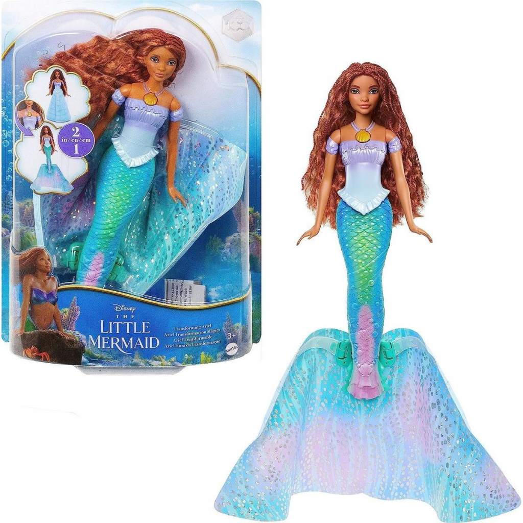 Mattel Disney Princess Malá mořská víla s kouzelnou proměnou