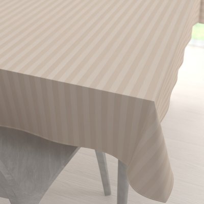 Biante Damaškový obdélníkový ubrus Atlas Gradl béžové proužky 2 cm DM-018 100x140 cm – Hledejceny.cz