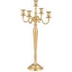 Zlatý 5-ti ramenný kovový svícen Goldmy - Ø 48*99 cm - J-Line by Jolipa – Hledejceny.cz