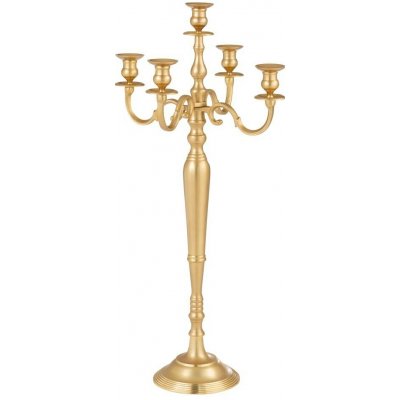 Zlatý 5-ti ramenný kovový svícen Goldmy - Ø 48*99 cm - J-Line by Jolipa – Hledejceny.cz