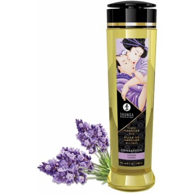 Shunga Erotic Massage Oil Sensation Lavender 240ml – Zbozi.Blesk.cz