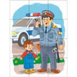 Dino obrázkové kostky Povolání 12 kostek – Zboží Dáma