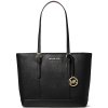 Kabelka Michael Kors Jet Set Travel Small Saffiano Leather Top-Zip Tote Bag Black