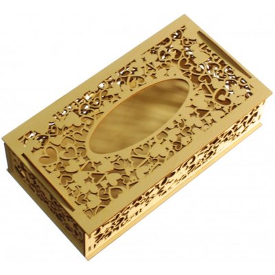 Dřevěná krabička na kapesníky 250x136x63 – Zboží Mobilmania