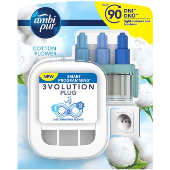 Ambi Pur 3Volution Osvěžovač Vzduchu, Startovací Sada Cotton 20 ml