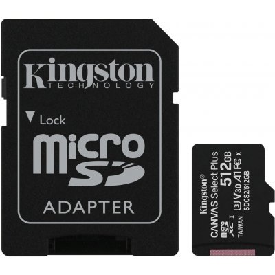 Kingston Canvas Select Plus microSDXC 512GB SDCS2/512GB – Zboží Mobilmania
