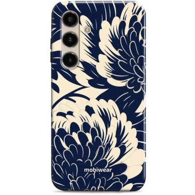 Mobiwear Elite Pro Samsung Galaxy S24 EA40E Modré a béžové květy – Hledejceny.cz