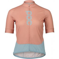 POC W's Essential Road Logo Jersey Rock Salt/Mineral Blue