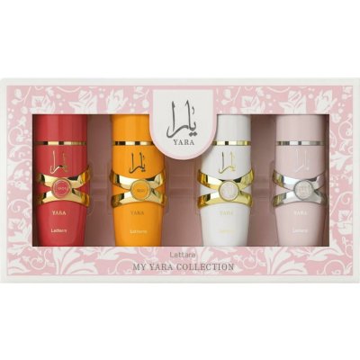 Lattafa Yara EDP 25 ml + Lattafa Yara Candy EDP 25 ml + Lattafa Yara Tous EDP 25 ml + Lattafa Yara Moi EDP 25 ml – Zboží Dáma