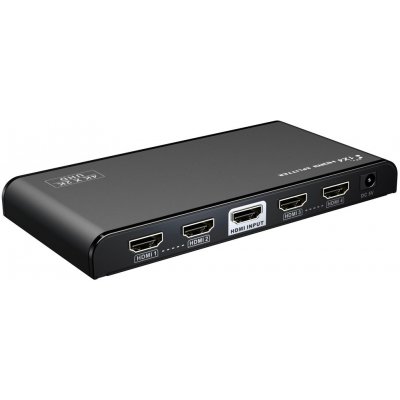 PremiumCord HDMI 2.0 splitter 1-4 porty, 4K x 2K/60Hz, FULL HD, 3D, černý KHSPLIT4F – Zbozi.Blesk.cz