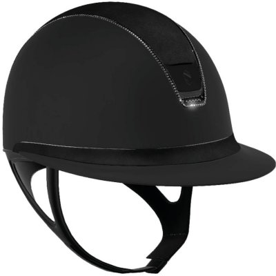 Samshield Jezdecká helma MissShield Shadowmatt 2.0 Alcantara Swarovski 300 Jet Black černá – Zboží Dáma