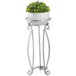 Dąstal STOJAN NA KVĚTINÁČ SHANU 62 x 28 CM STŘÍBRNÁ – Zboží Dáma