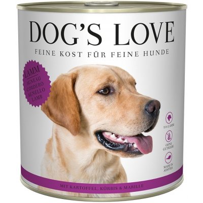 Dog's Love Classic jehněčí maso s bramborami, dýní a meruňkou 12x800g