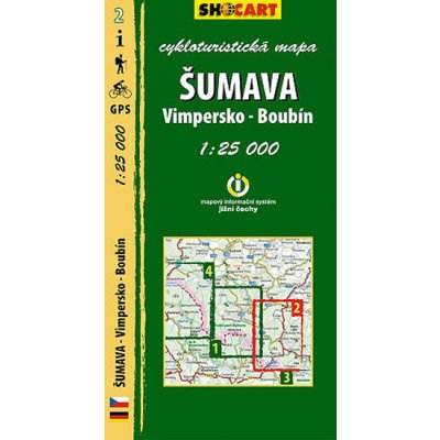 Šumava - Vimpersko, Boubín - cykloturistická mapa č. 2 /1:25 000 – Zboží Mobilmania