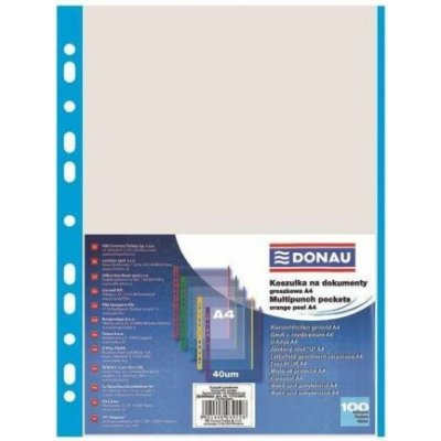 DONAU A4 40 mikronů s modrým okrajem 100 ks – Zbozi.Blesk.cz